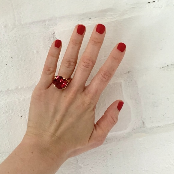 Kate Spade Pink Statement Cocktail Ring RARE - Picture 6 of 6